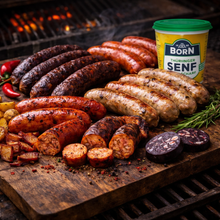 Lade das Bild in den Galerie-Viewer, Thüringer Grillpaket mit verschiedenen Rostbratwürsten und Born Senf