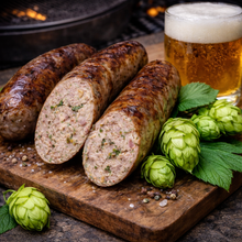 Lade das Bild in den Galerie-Viewer, Original Thüringer Rostbratwurst mit Hopfen - frisch gegrillt. Unsere Hopfenroster