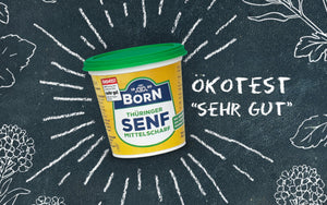 Senf MITTELSCHARF 200ml -der Klassiker zur Rostbratwurst ÖKO Test 2021 Note "Sehr Gut"